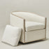 Claude Bouclé Swivel Barrel Chair - Cozy Modern Swivel Chair | Swivel Accent Chair for Living Room | Kinwell Furniture | Swivel Armchair with Bouclé Fabric